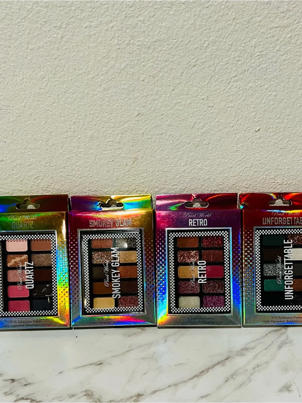 4 pack Pearl World Palettes